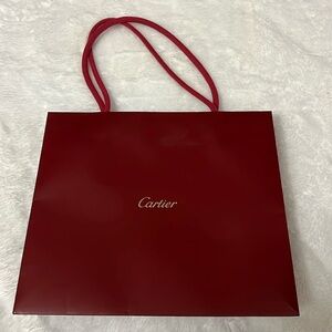 Cartier Authentic Red With Gold Gift
Shopping Paper Bag